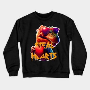 trex steal heart Crewneck Sweatshirt